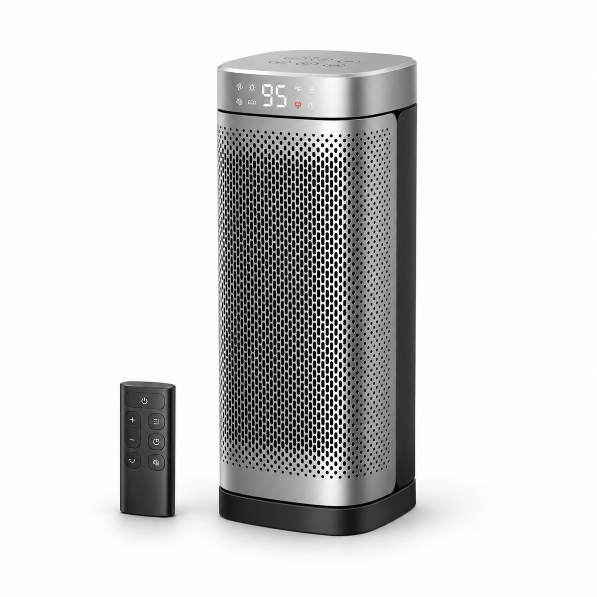 1500W Ceramic Space Heater with Thermostat, Oscillation and Remote